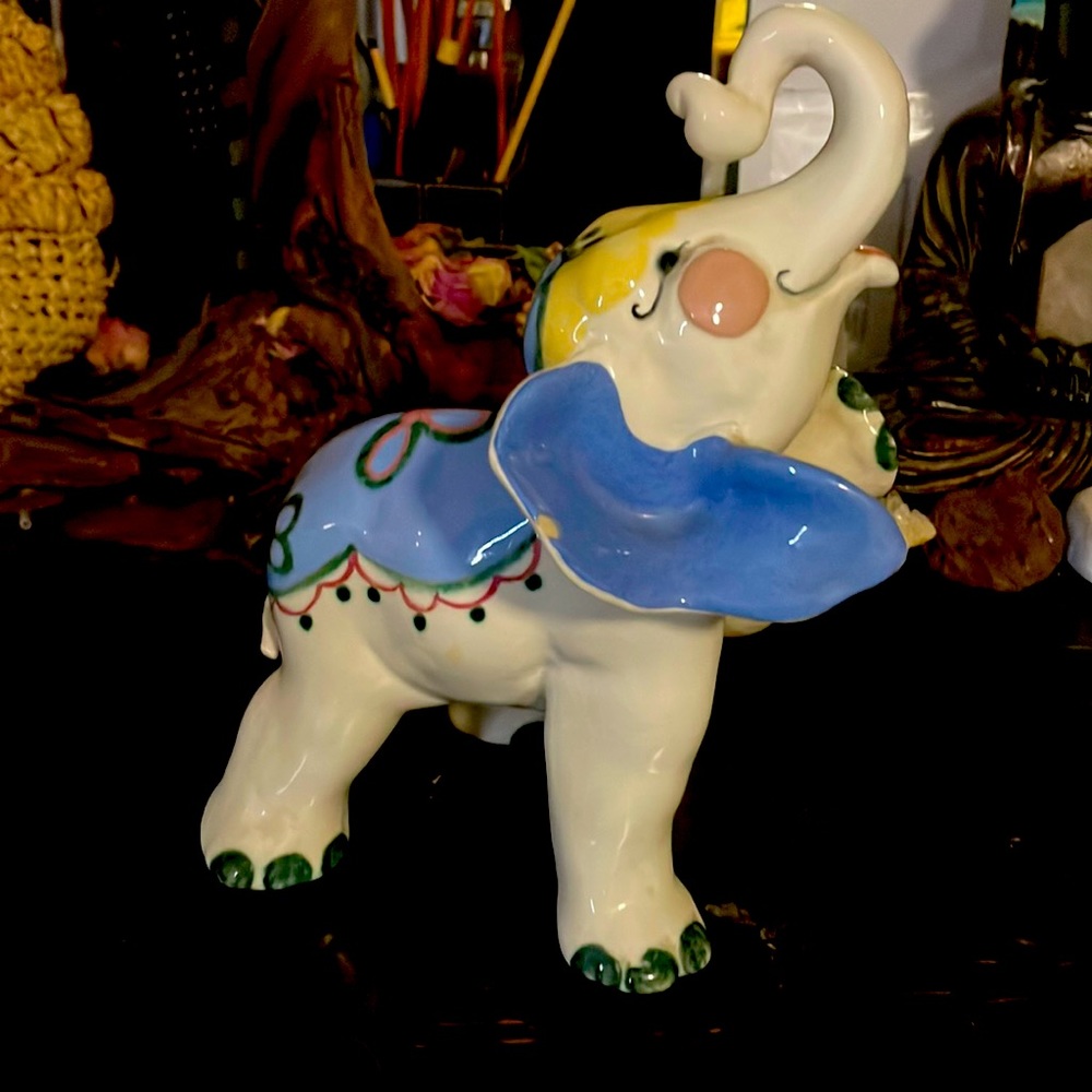 Rare 200 year old porcelain elephant statue. VERY RARE!.